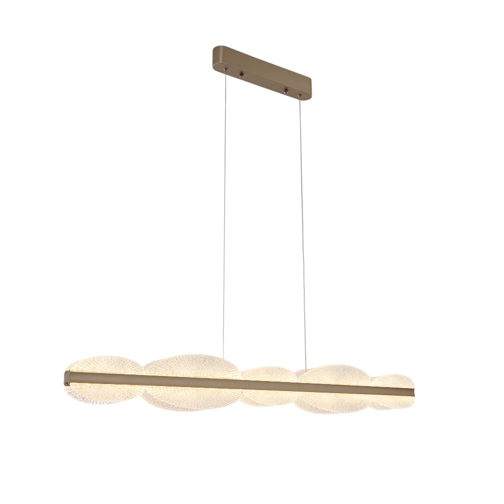 Lámpara LED colgante Rose 120 gold de acrílico luz cálida
