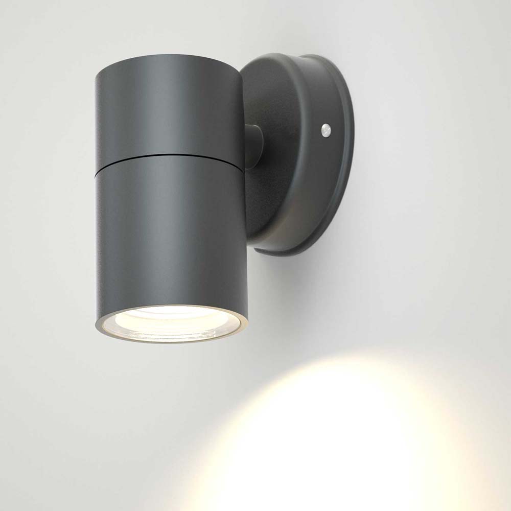 Aplique de pared GU10 negro IP44