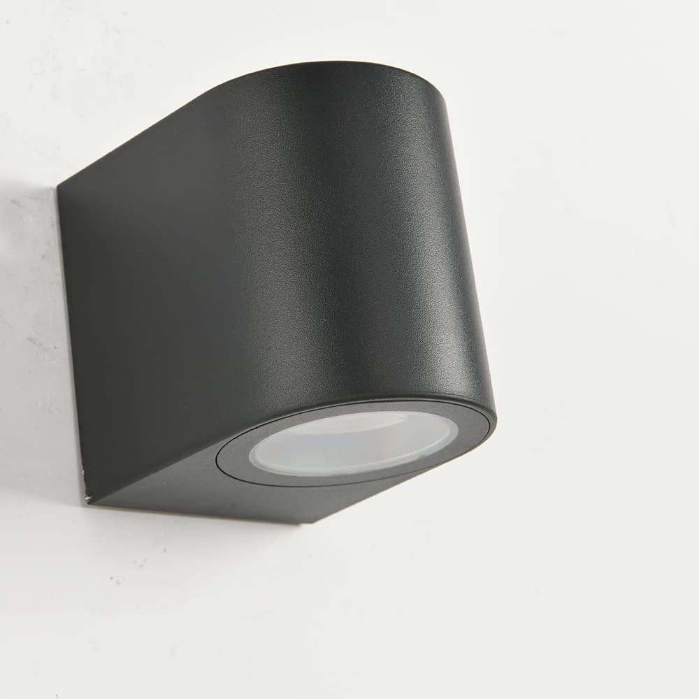 Aplique de pared GU10 negro IP65
