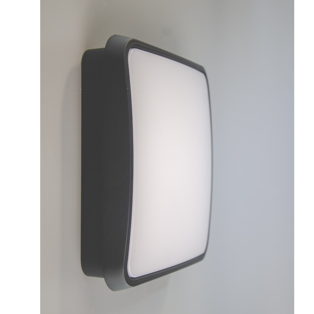 Aplique led de pared Screen negro 24W 3CCT IP65