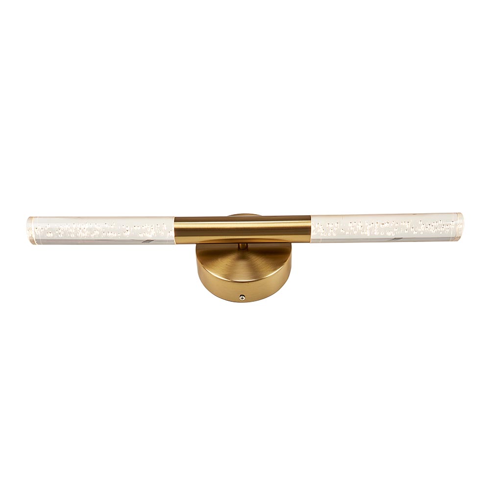 Aplique LED de pared Nahir gold/acrilico con luz cálida 10W