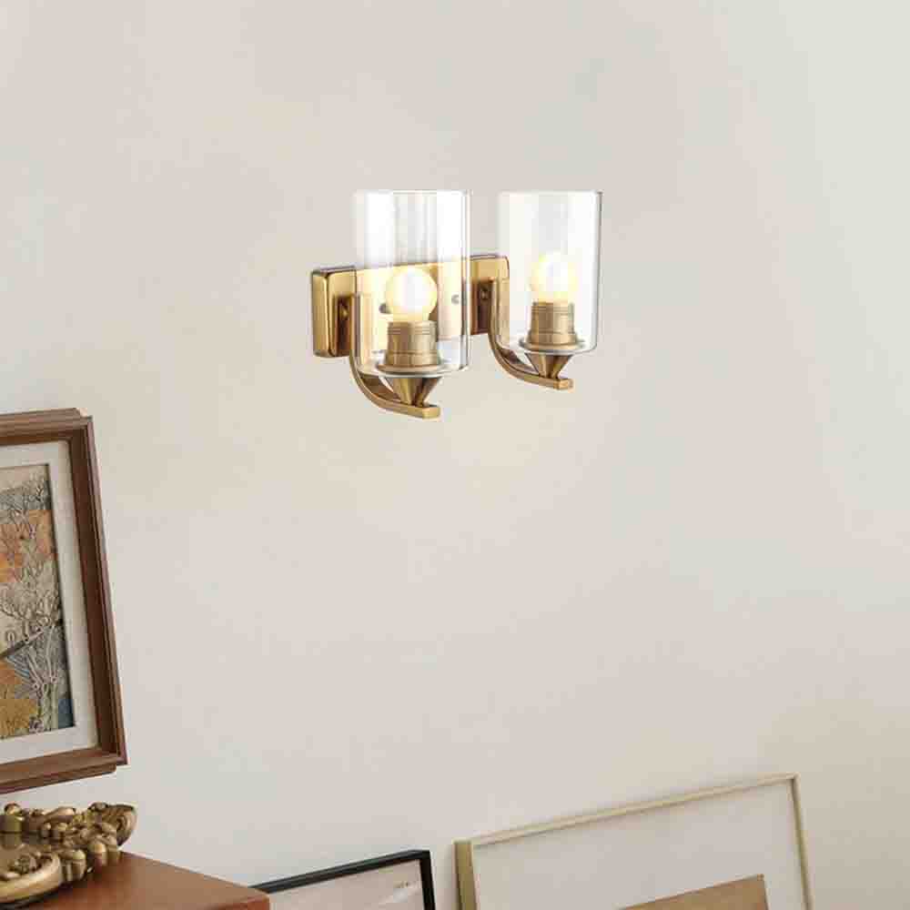 Lámpara de pared 2xE27 Baris dorada