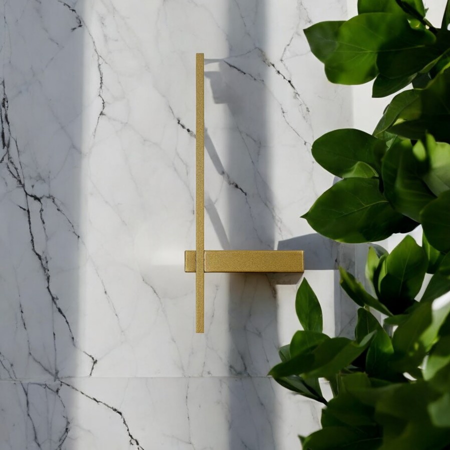 Aplique LED de pared Jude L gold con luz cálida 15W