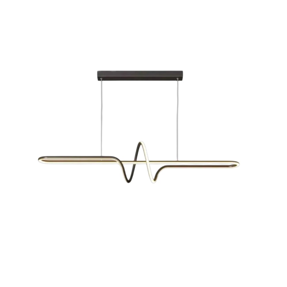 Lámpara LED colgante Flux aluminio negro 3CCT