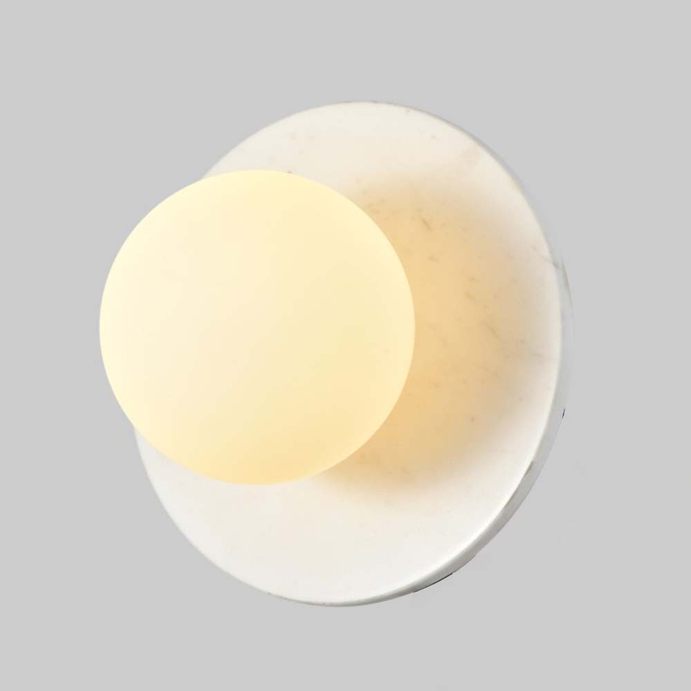 Aplique de pared G9 Lucero mármol blanco