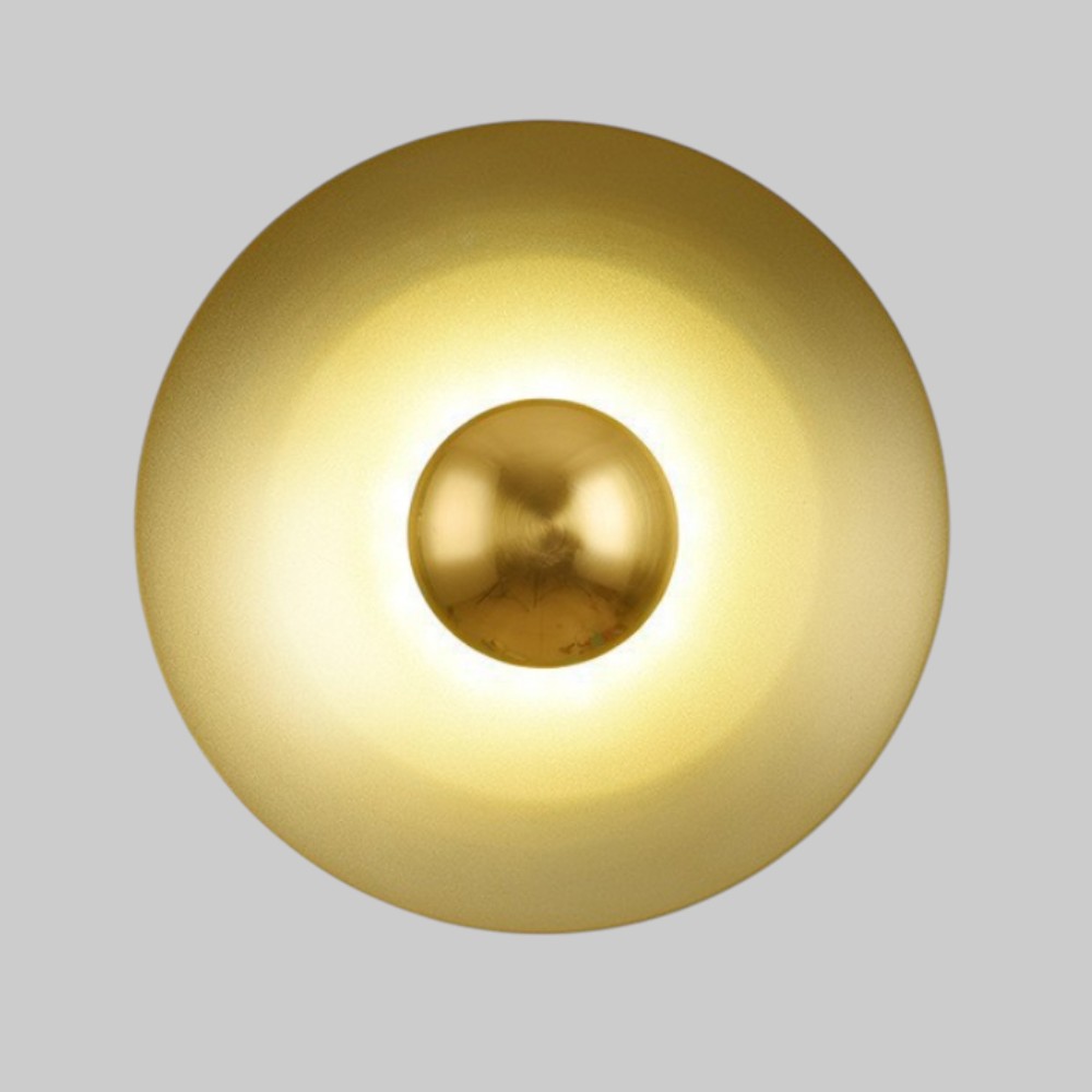Aplique LED de pared Nebula dorado luz cálida 6W