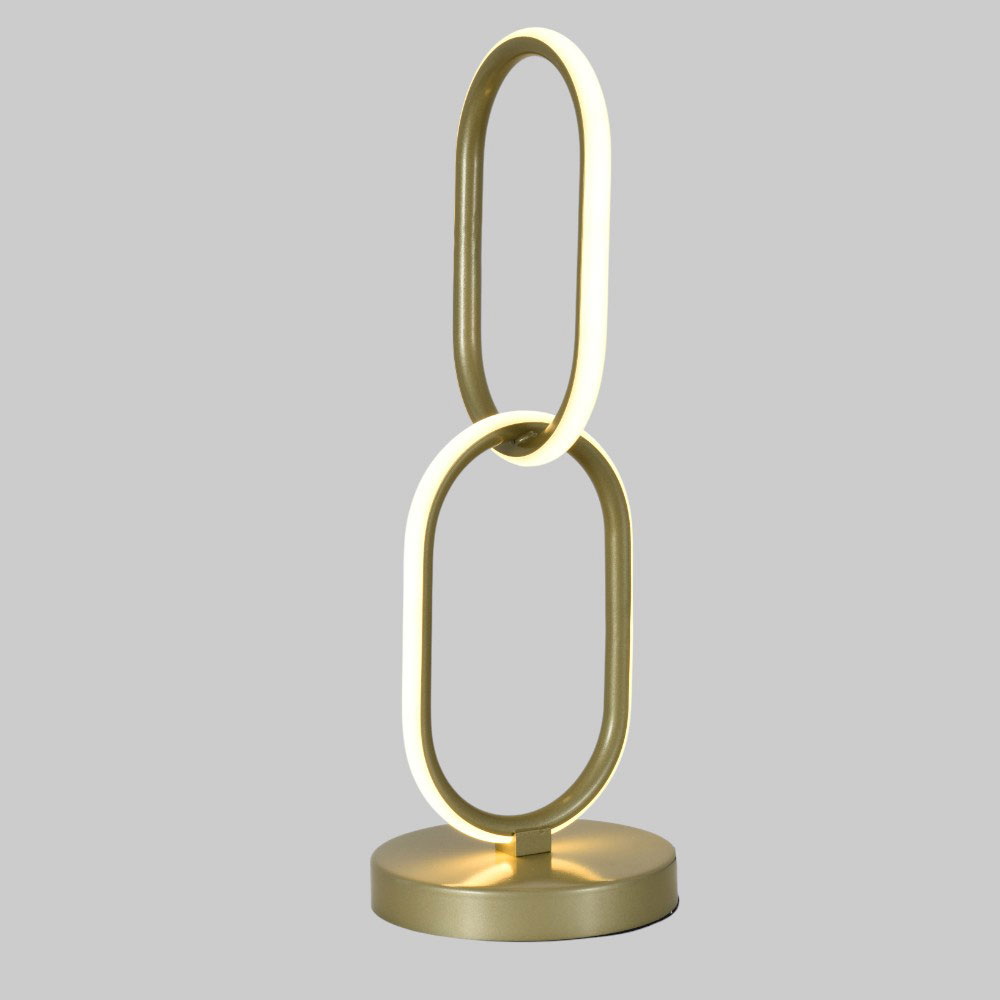 Lámpara LED de mesa Chain 43 champagne luz calida