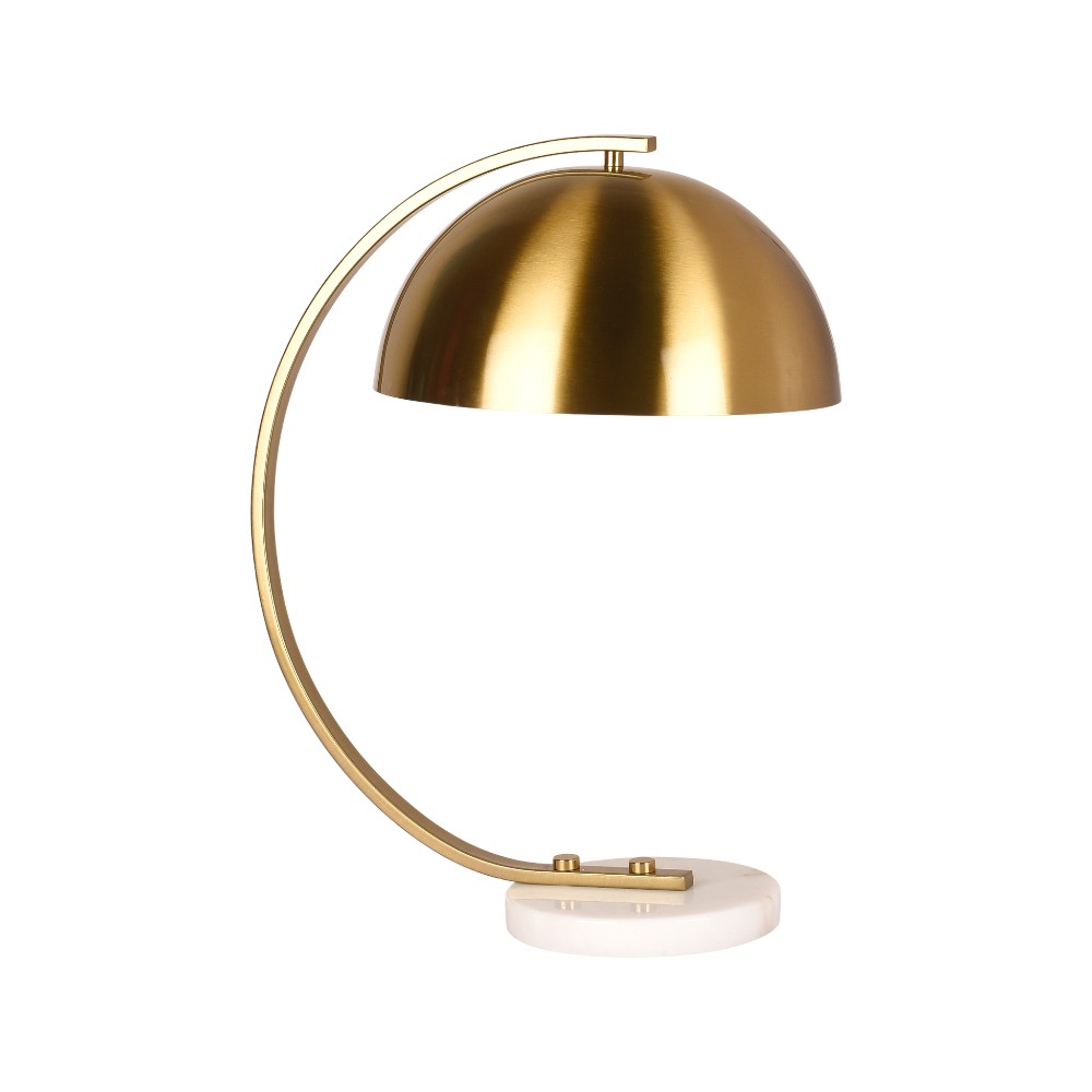 Lámpara de mesa E27 Aurora dorado base marmol