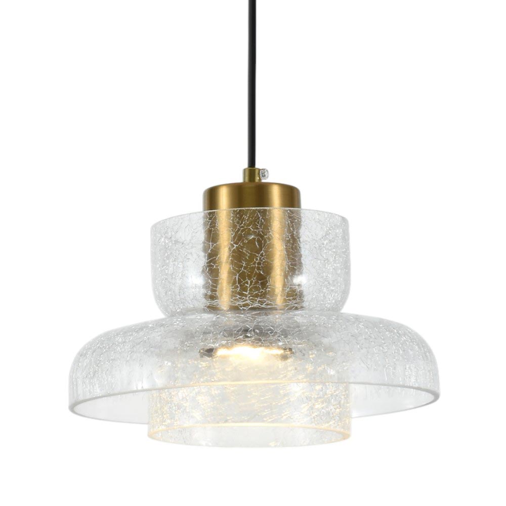 Lámpara colgante led Candas vidrio clear