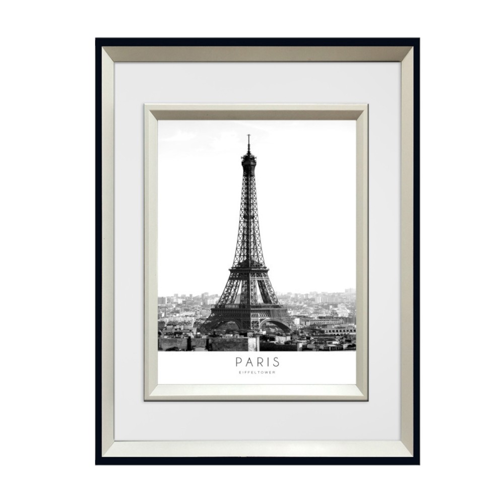 Cuadro 40x40 Torre Eiffel con marco negro