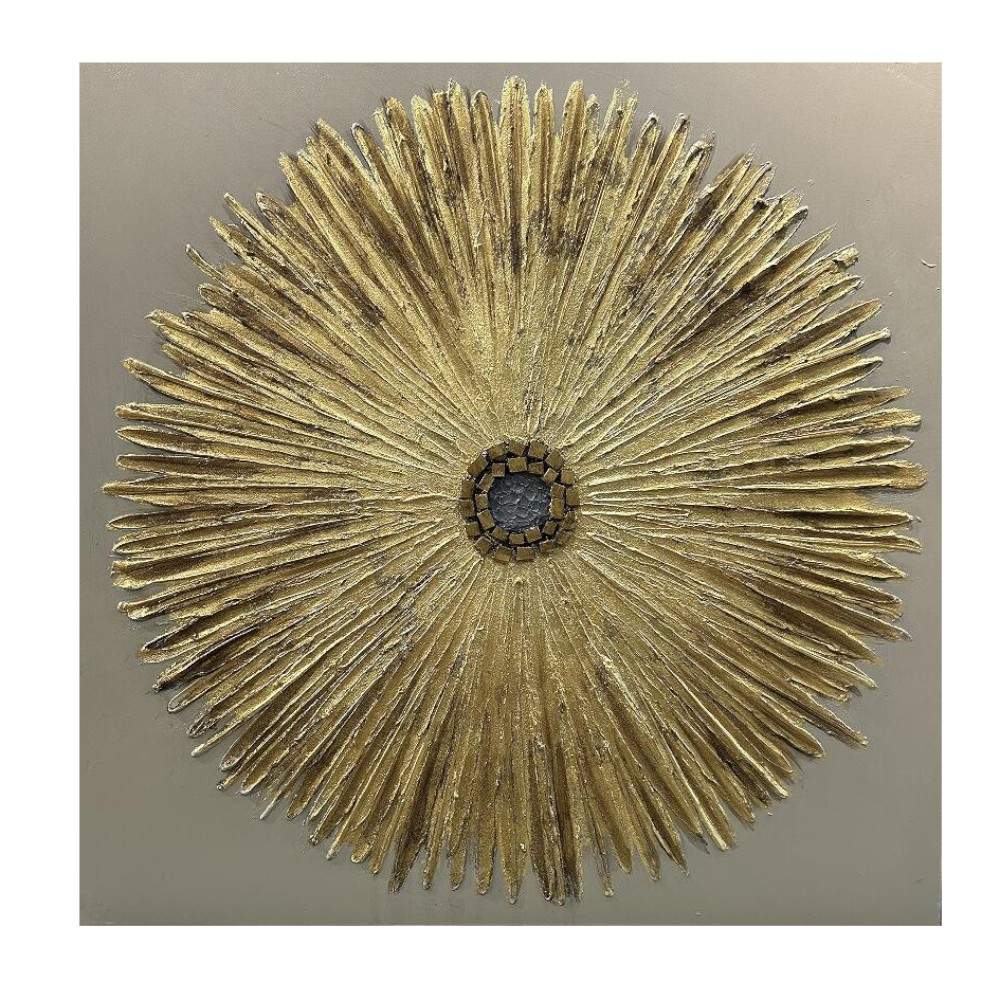 Cuadro 80x80 Margarita dorada