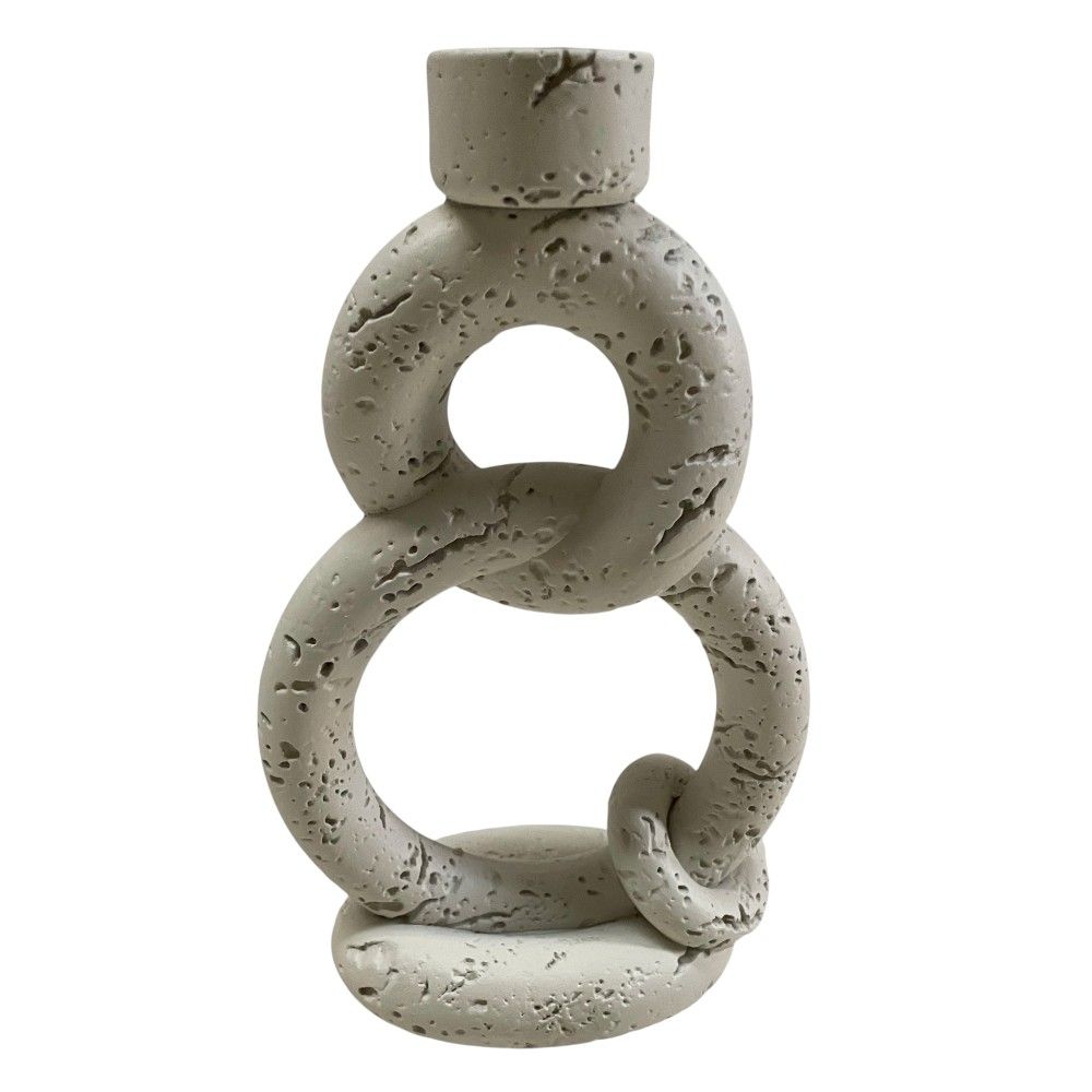 Portavela Cadena blanco 23cm