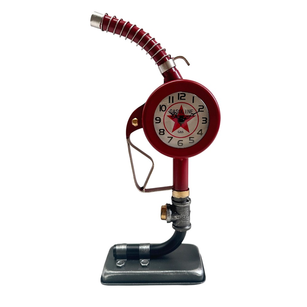 Reloj manguera de gasolina 37cm color surtido rojo/bronce