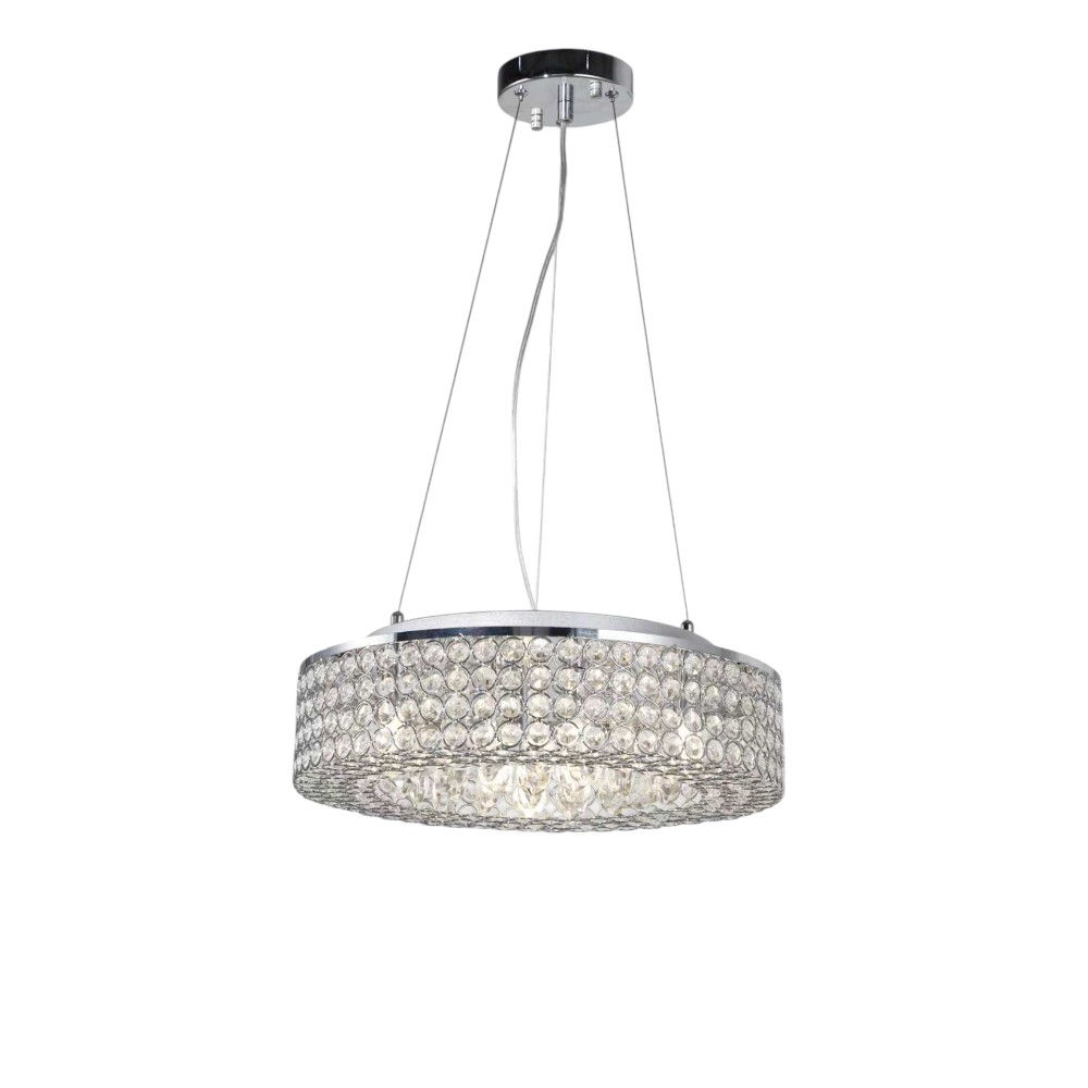 Lámpara colgante 5xG9 Vancouver chrome de cristal