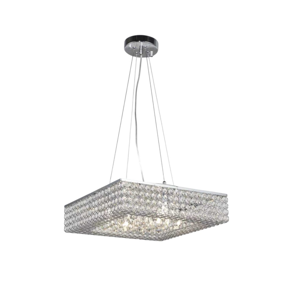 Lampara colgante 6xG9 Vancouver chrome de cristales