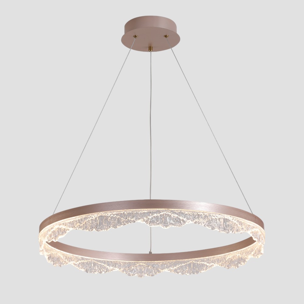 Lámpara colgante LED Parker metal dorado 3CCT 20W