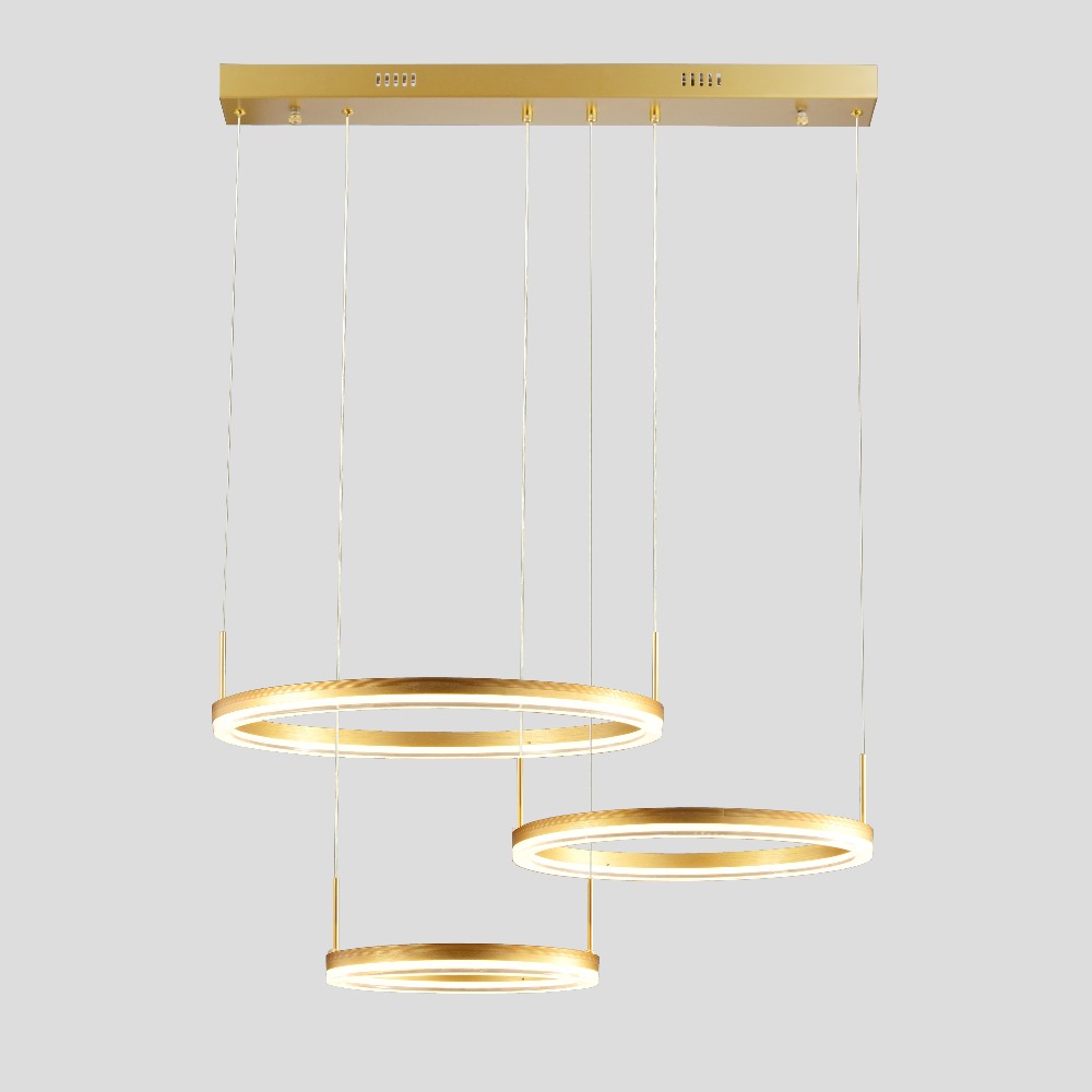 Lámpara colgante LED Jack aluminio dorado 3CCT 40W