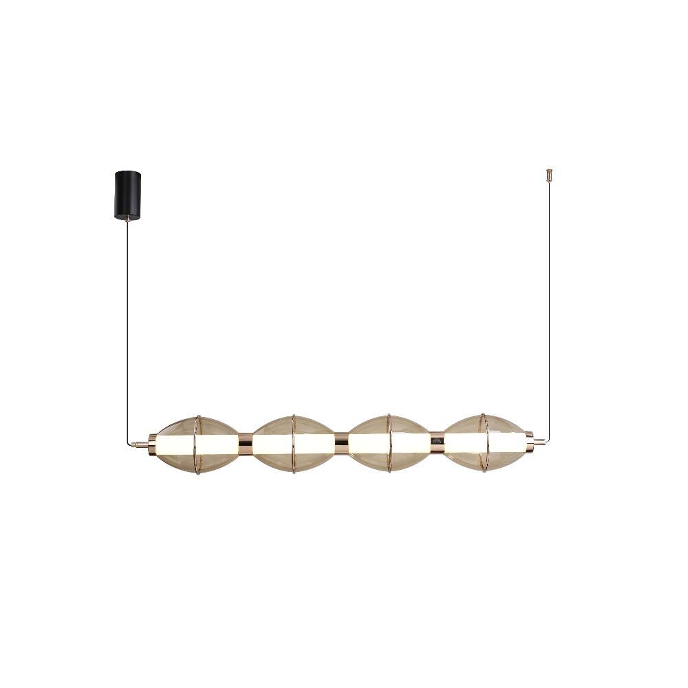 Lámpara colgante LED Triny negro 3CCT 50W