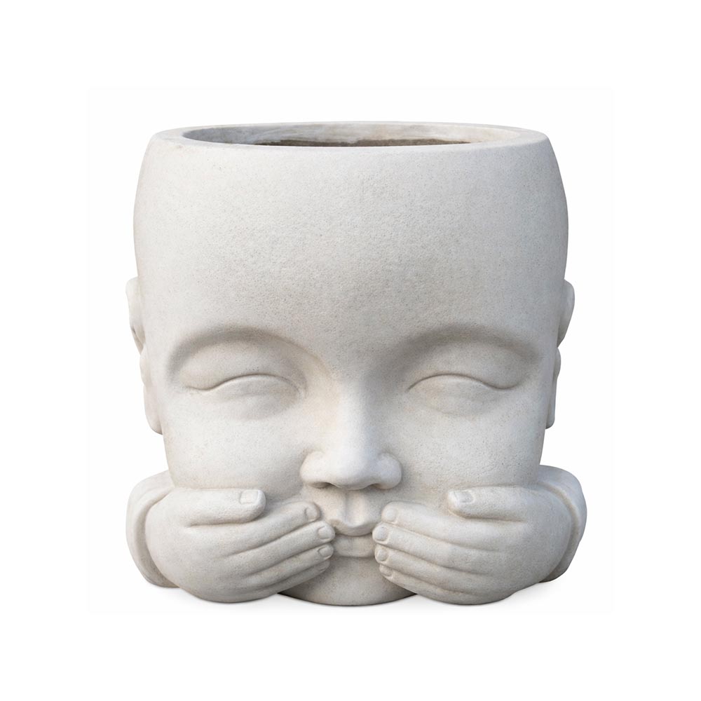 Macetero Buda En Silencio 24cm