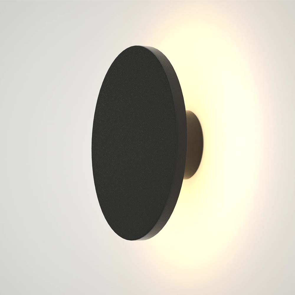Aplique LED de pared Eclipse 170 negro 12W 3CCT IP65