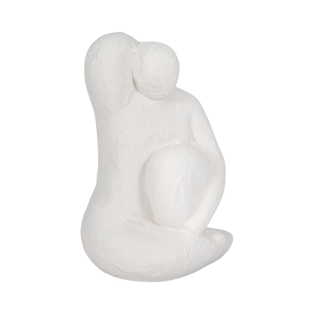 Figura posando con brazo levantado blanco 25cm