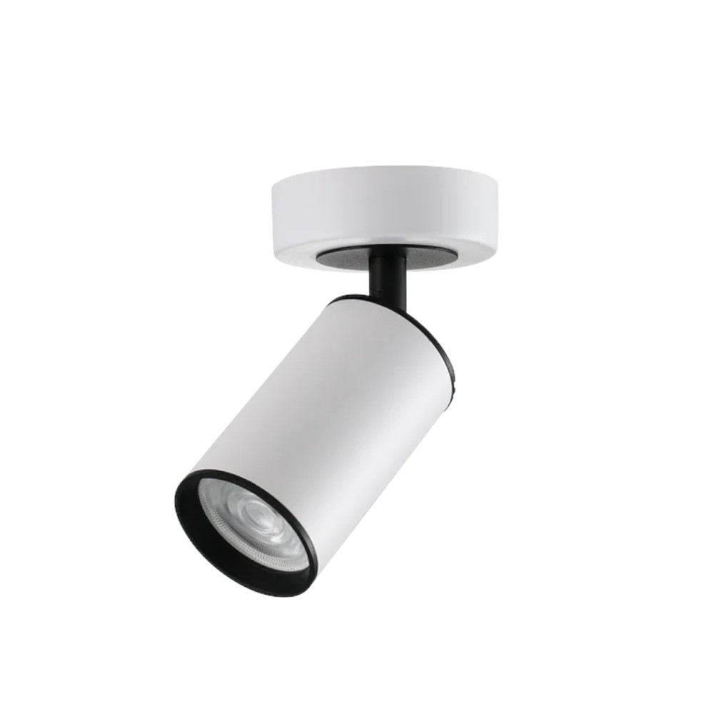 Spot sobrepuesto GU10 Clover blanco/negro