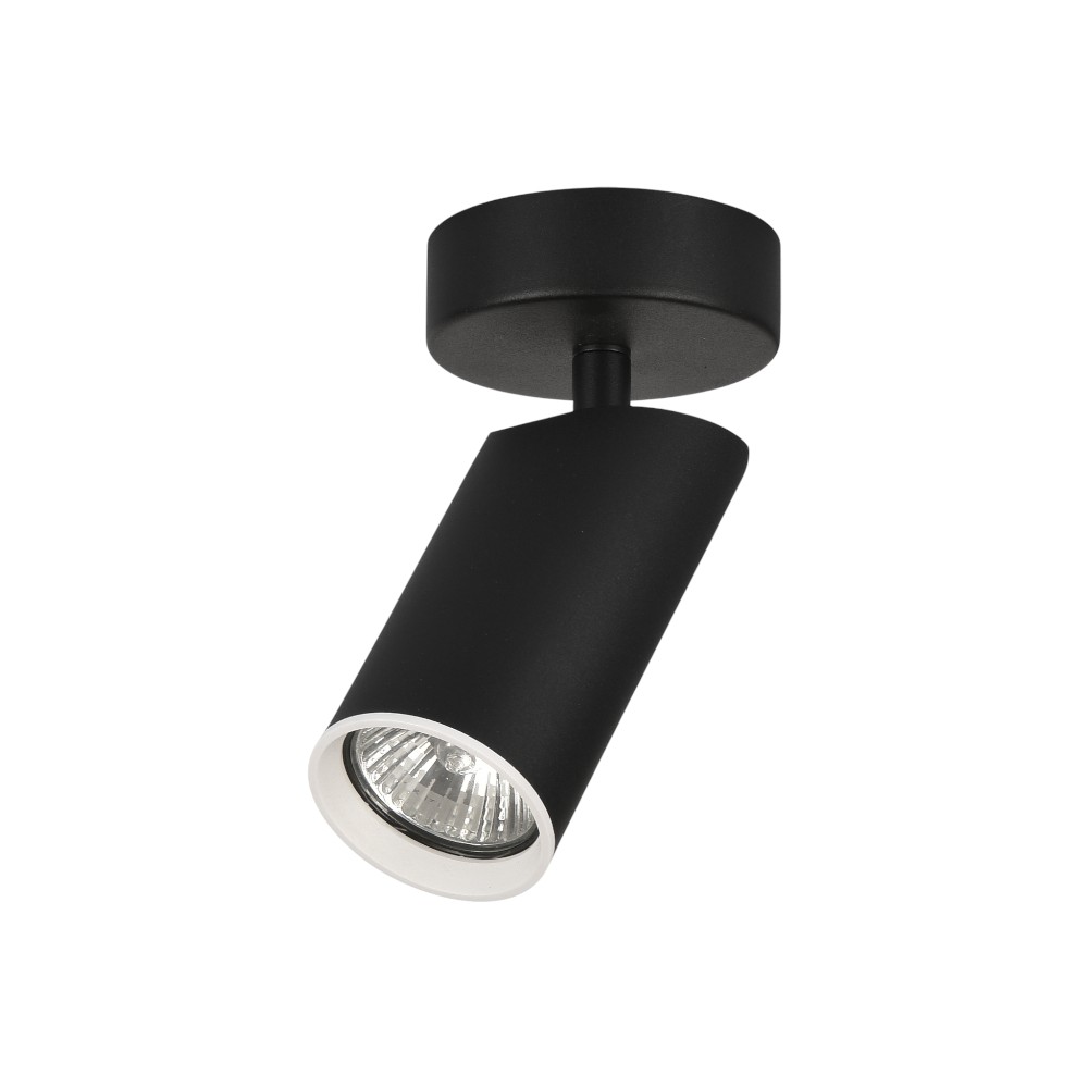 Spot sobrepuesto GU10 Rian negro/blanco