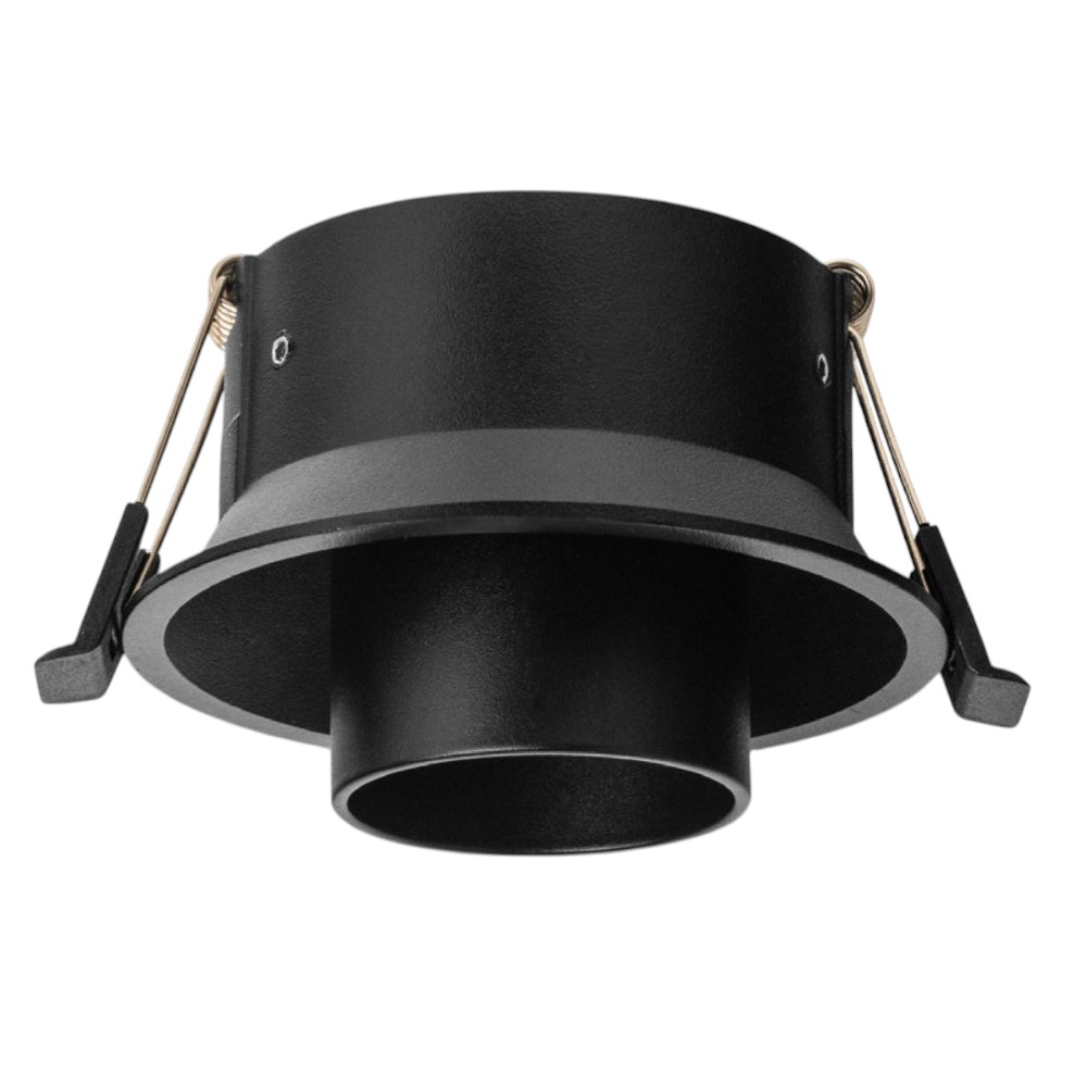 ODB GU10 empotrable tipo spot negro redondo Ø90mm