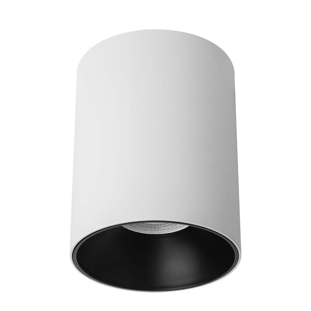 ODB GU10 sobrepuesto fijo redondo Tube blanco Ø93mm