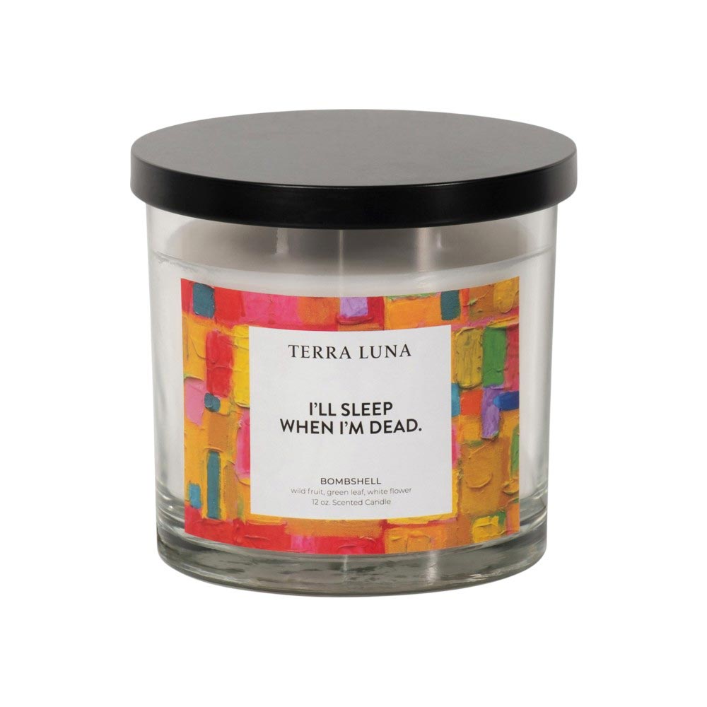 Vela aromática 4" Sleep When I'm Dead 12 Oz