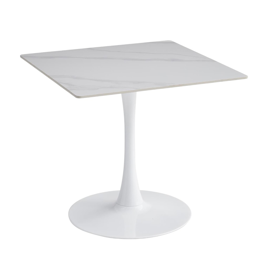 Mesa cuadrada 70x70 Alma white