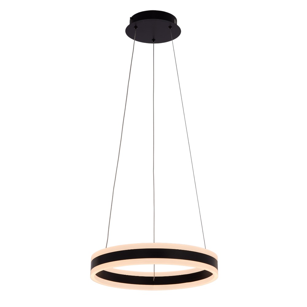 Lámpara LED colgante Vanny negro 3CCT 32W