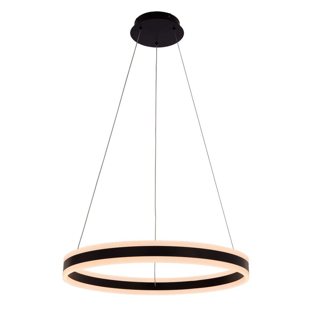 Lámpara LED colgante Vanny negro 3CCT 76W