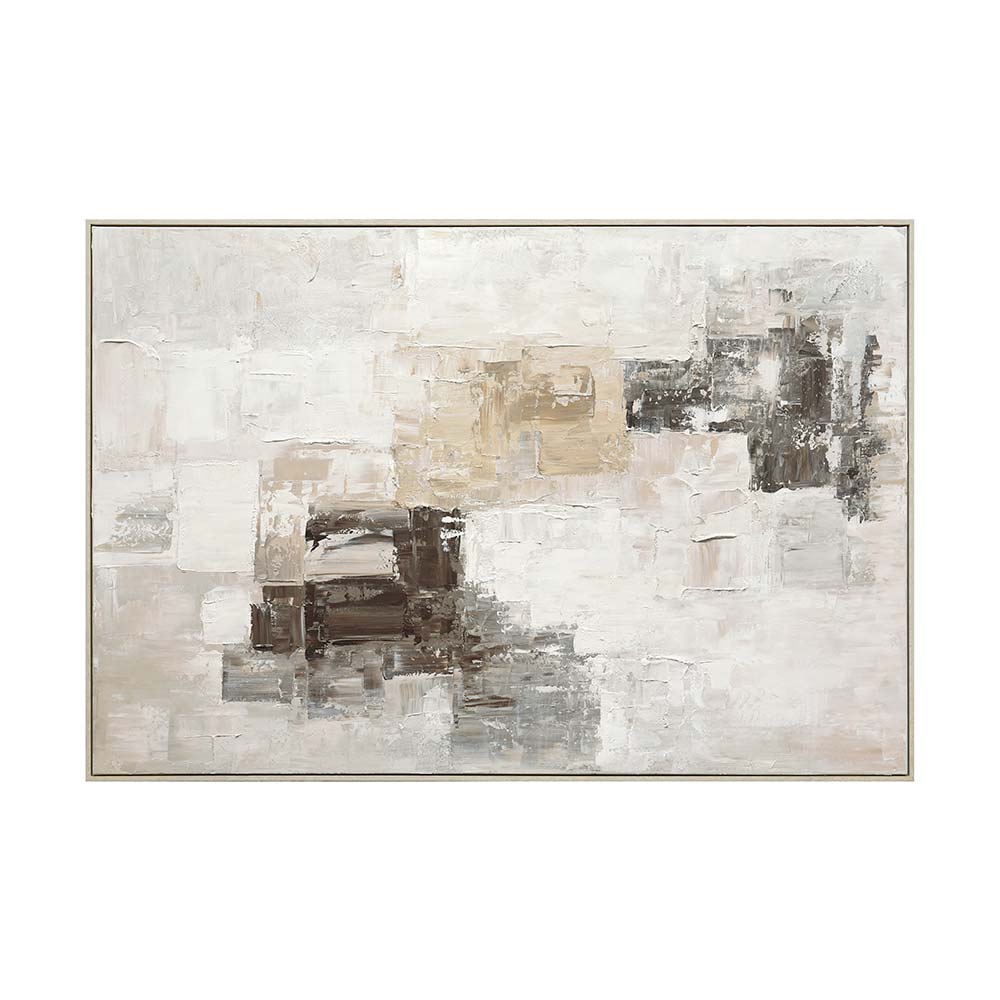 Cuadro 150x100 abstracto colores neutros 100% handpaint