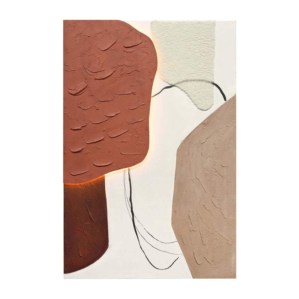 Cuadro 80X120 Kloe abstractos + luz led