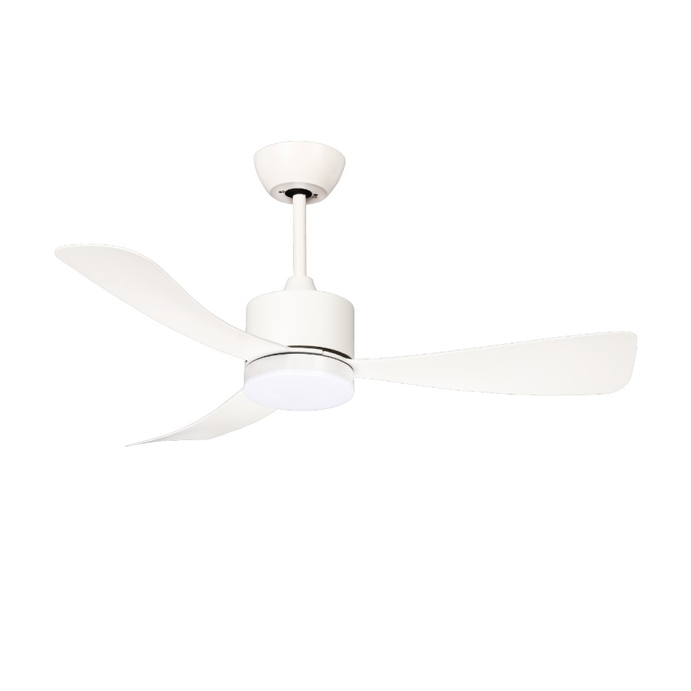 Ventilador de tumbado Brickel 52" white c/LED 3CCT y control