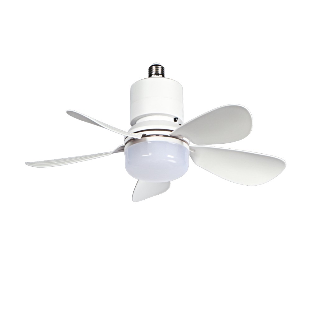 Ventilador enroscable E27 recargable Bora con LED y control