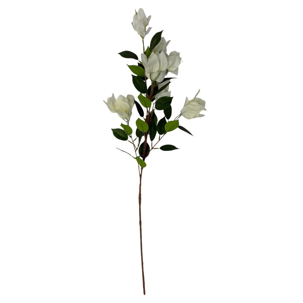 Rama artificial (x1) magnolia blanco 80cm