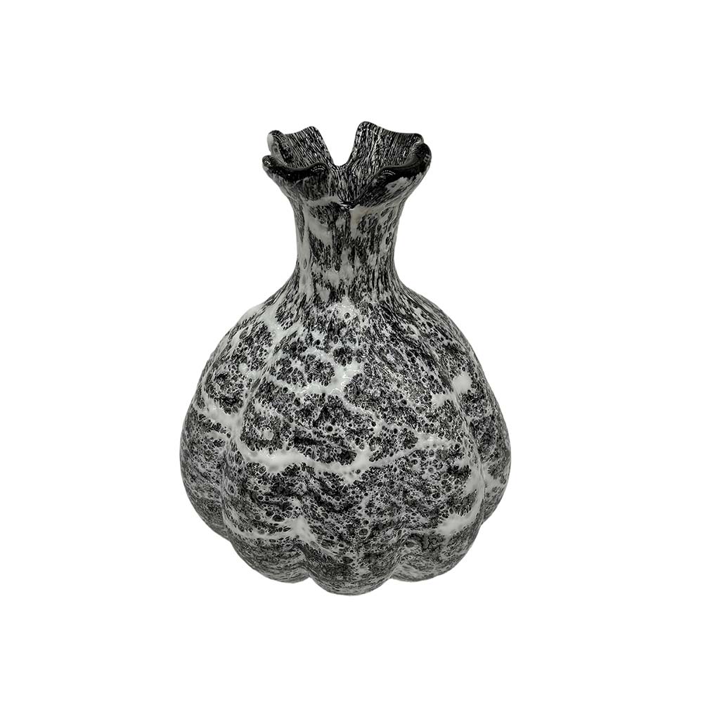 Florero de vidrio Pineapple marmoleado 21cm