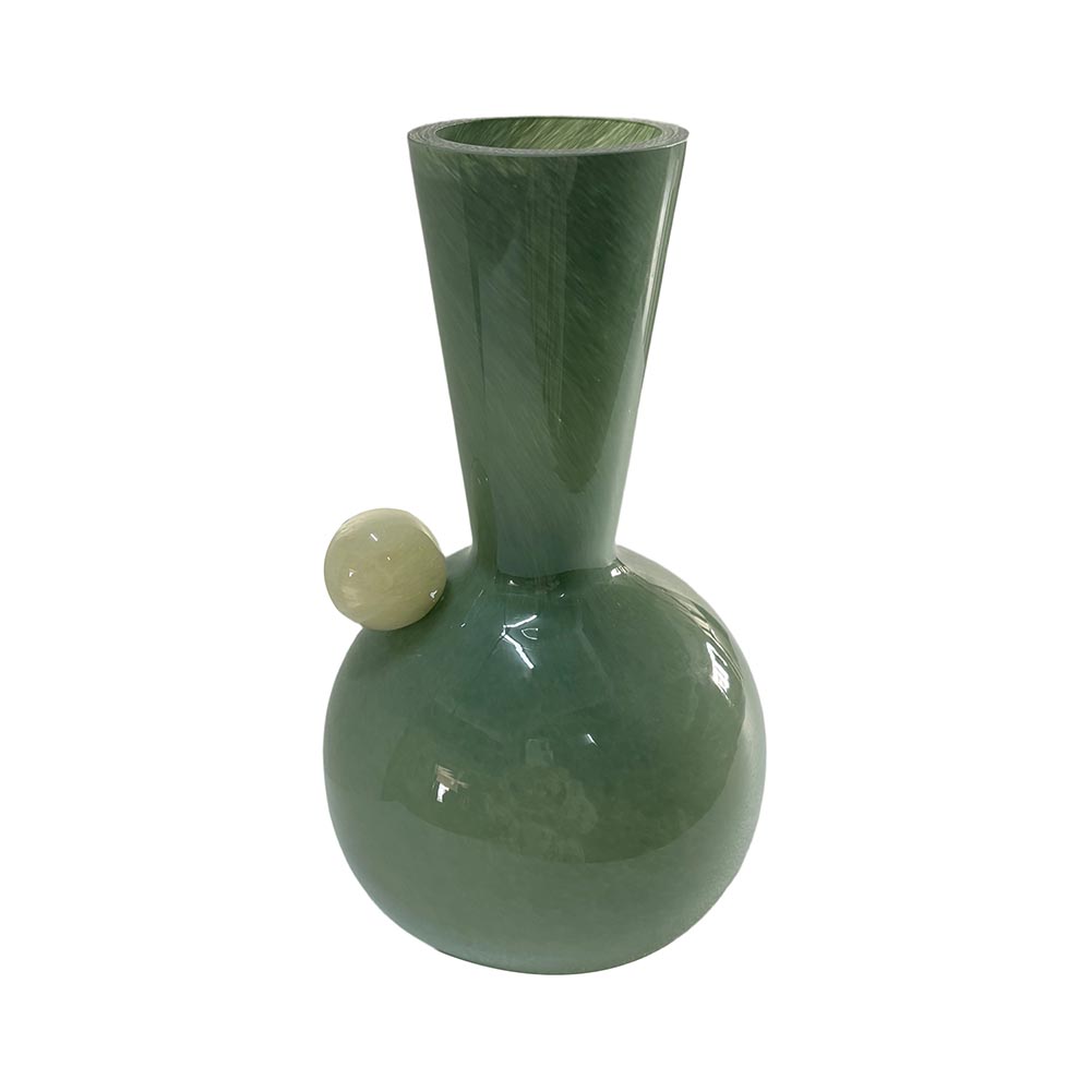 Florero de vidrio Sphere verde 28cm
