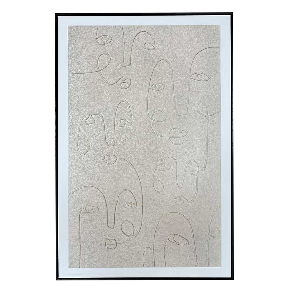 Cuadro 80x120 Women Face color greige