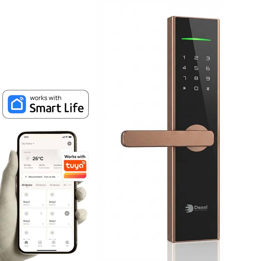 Cerradura WiFi Vanguard copper