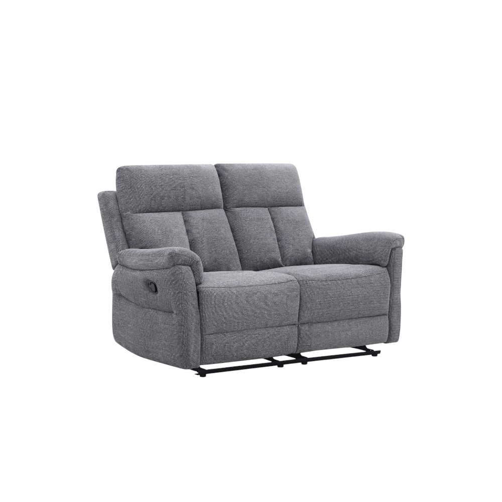 Reclinable doble manual Milo tapiz gris
