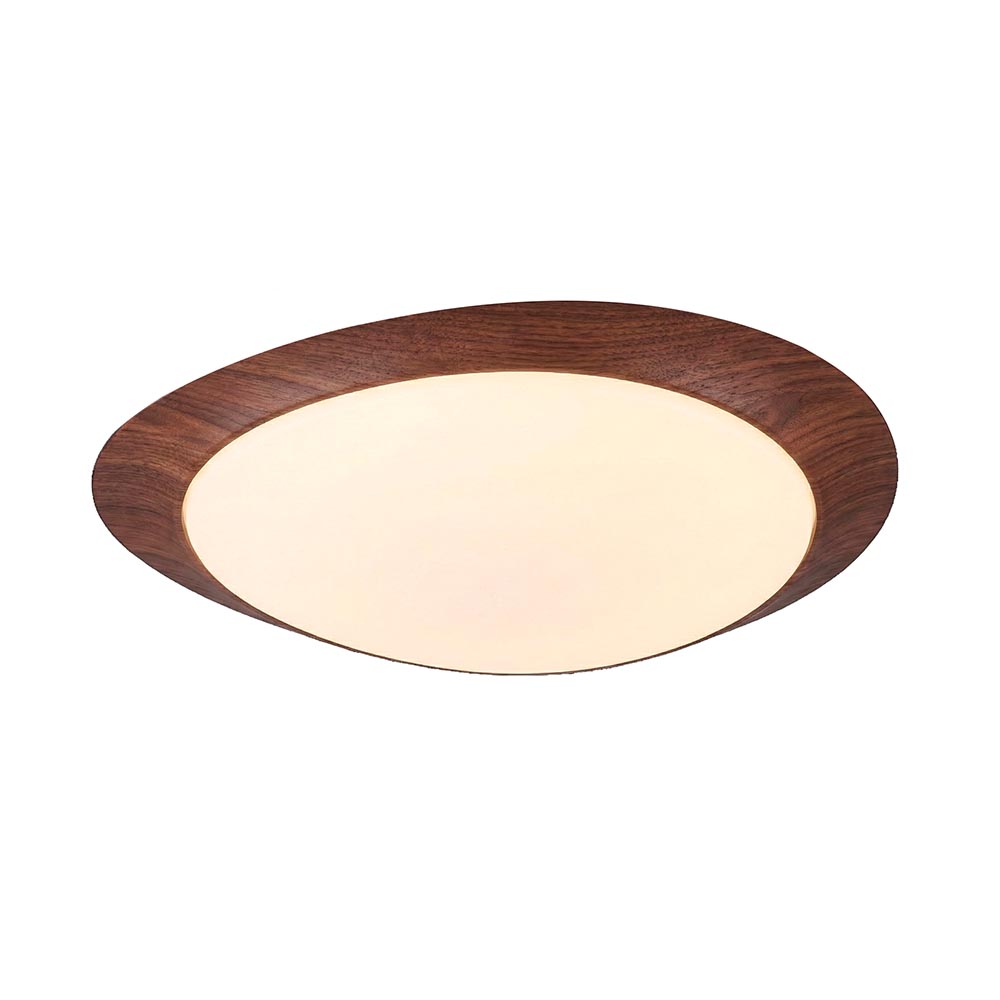 Lámpara LED de tumbado Samira walnut luz cálida 20W