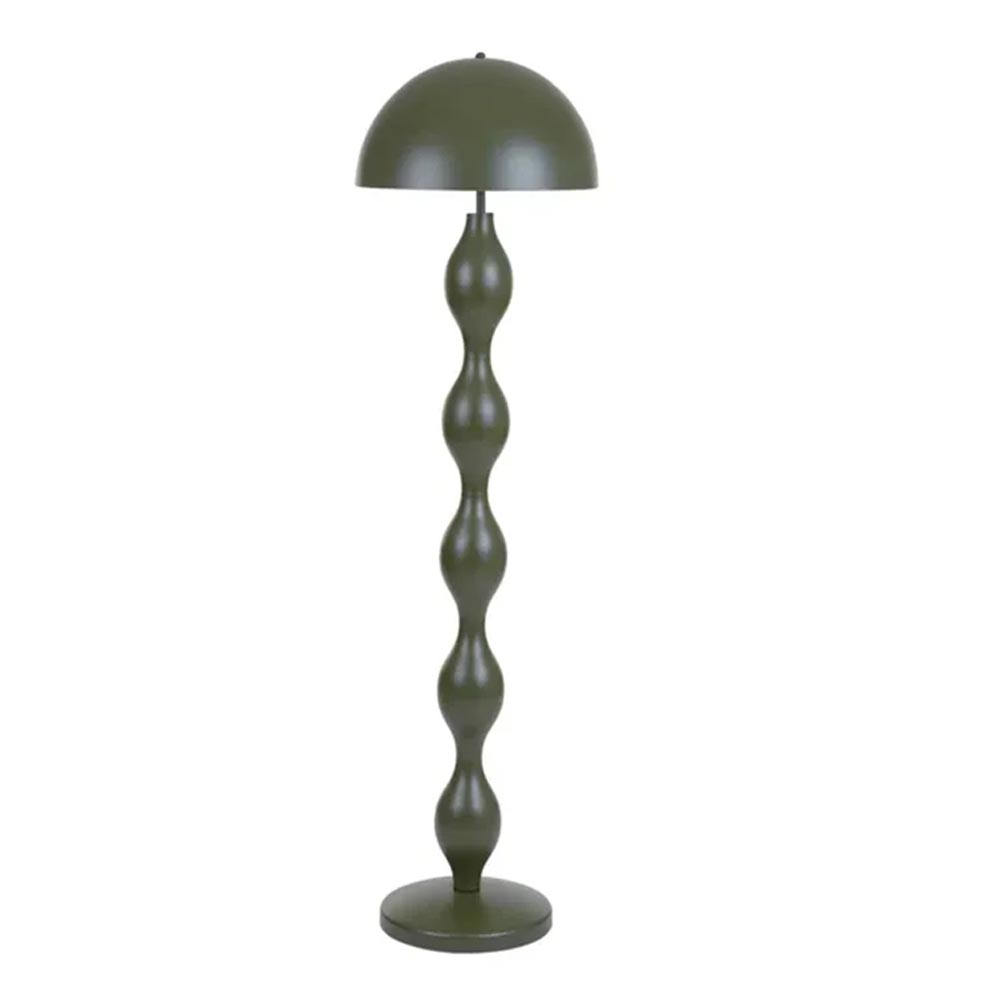 Lámpara de pedestal E27 Katniss metal verde