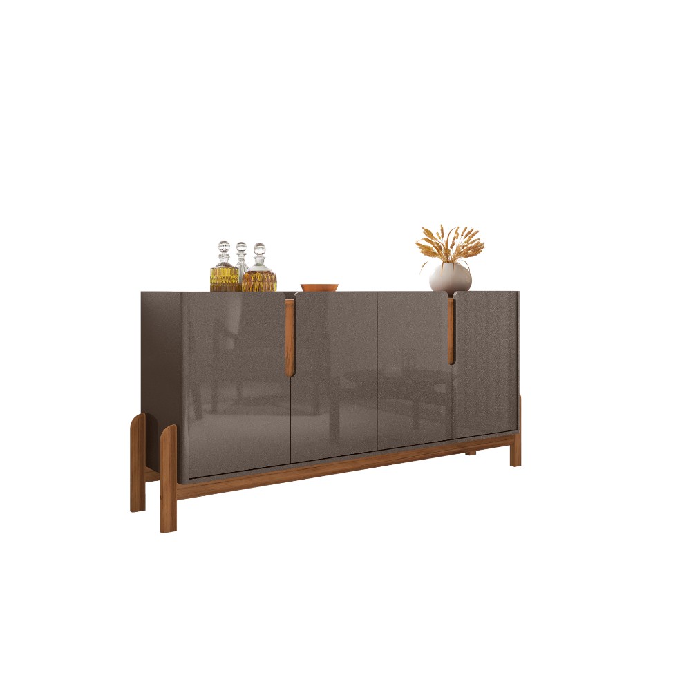 Bufetera Liz 170 gris aperlado/fendi con 4 puertas