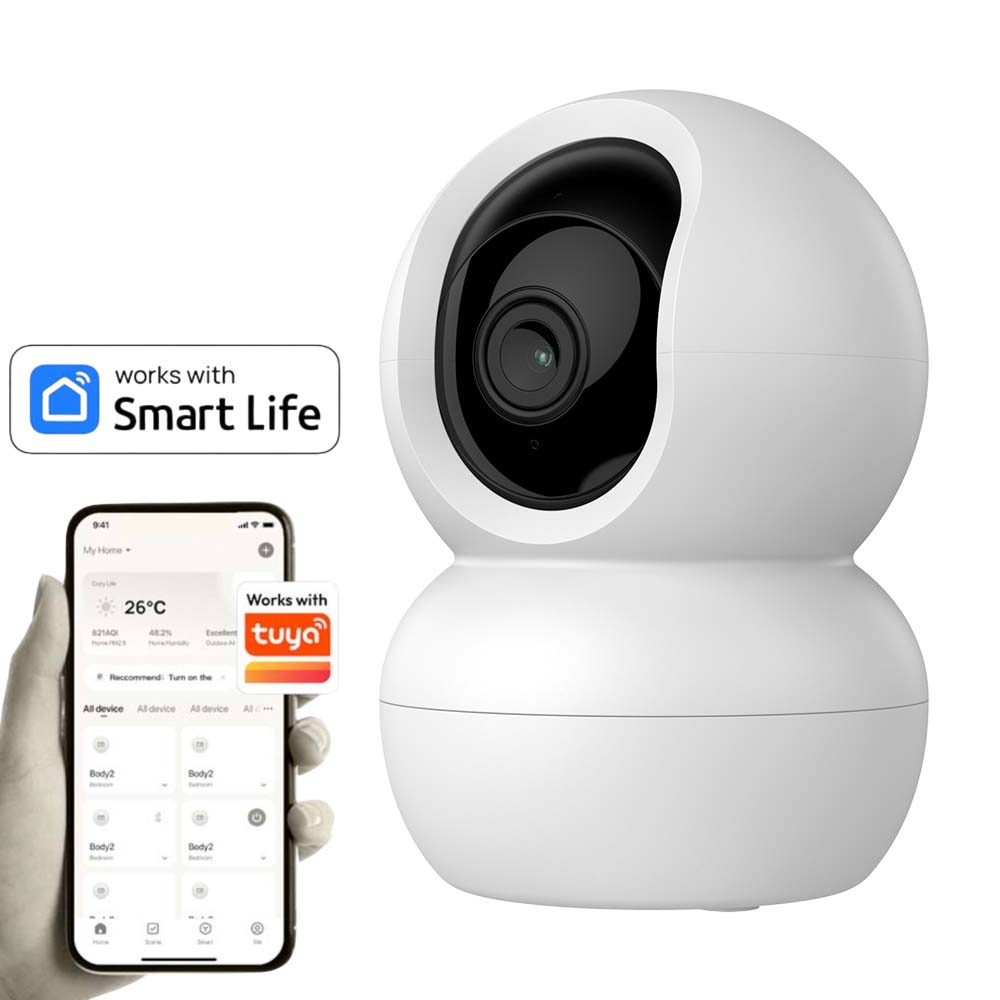 Cámara WiFi motorizada 360° de 4MP audio bidireccional Sonar