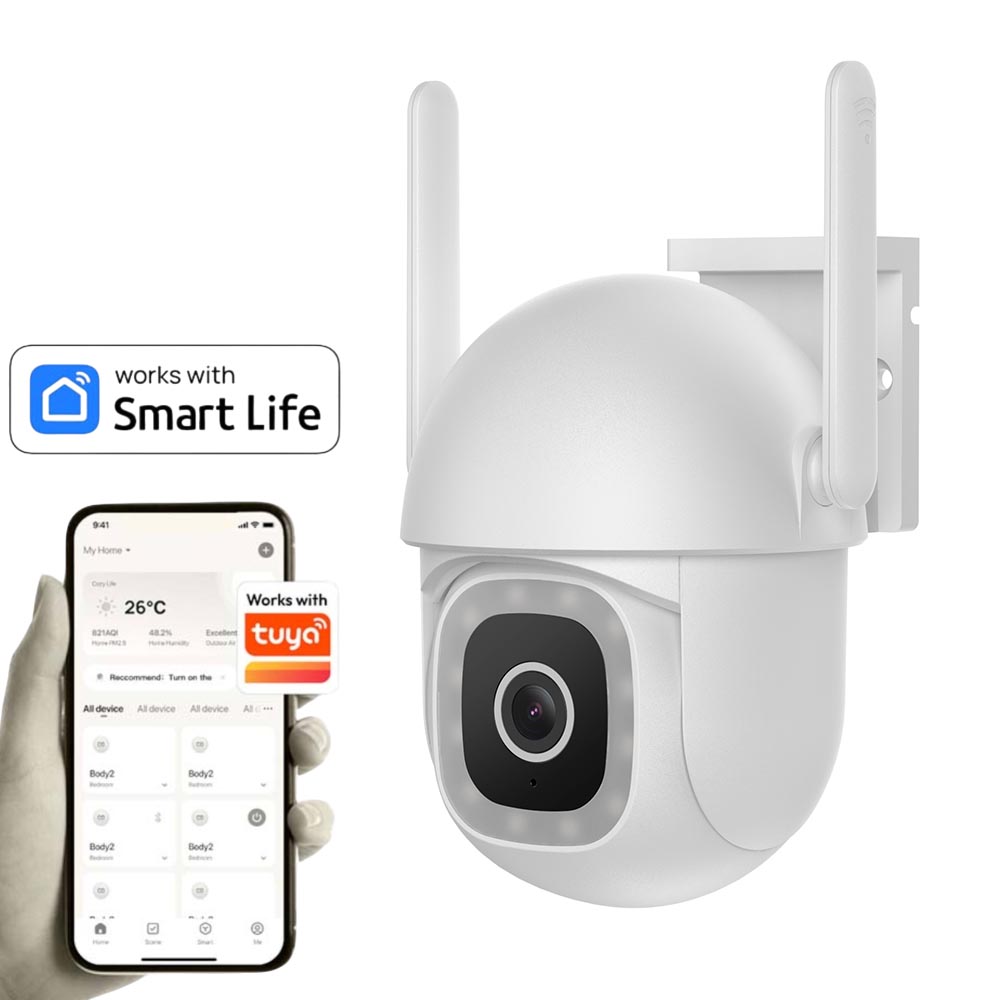 Cámara WiFi ethernet motorizada 360° 5MP IP65