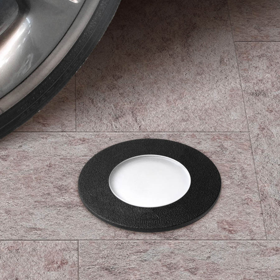 Luminaria de piso GU10 redonda Ceci 90 negra IP67