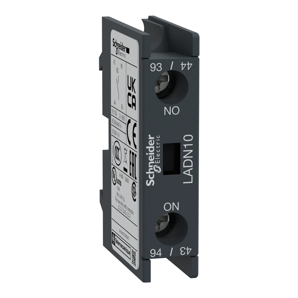 Bloque de contacto auxiliar 1NC para contactor LADN10